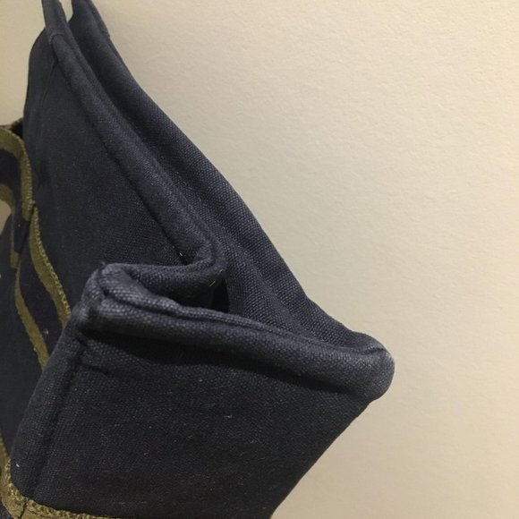 Hermes Blue Canvas Fabric Fourre Tout TPM France - Picture 9 of 11